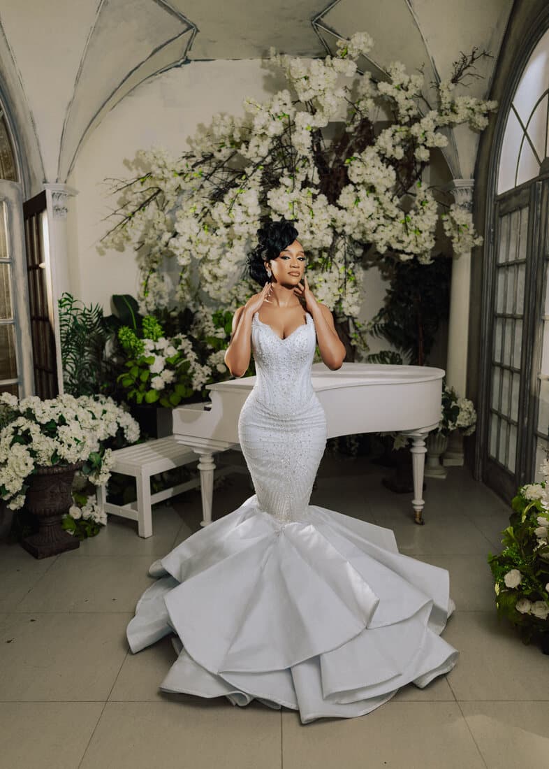 Bridal mermaid gown — the atrium