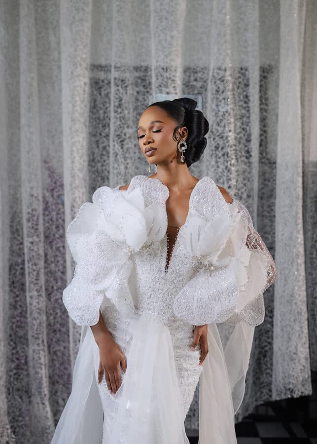Custom gown detail